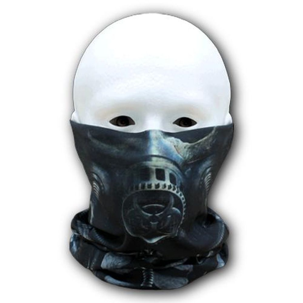 Spiral - BIO-SKULL Snood/Scarf - Face mask - Black